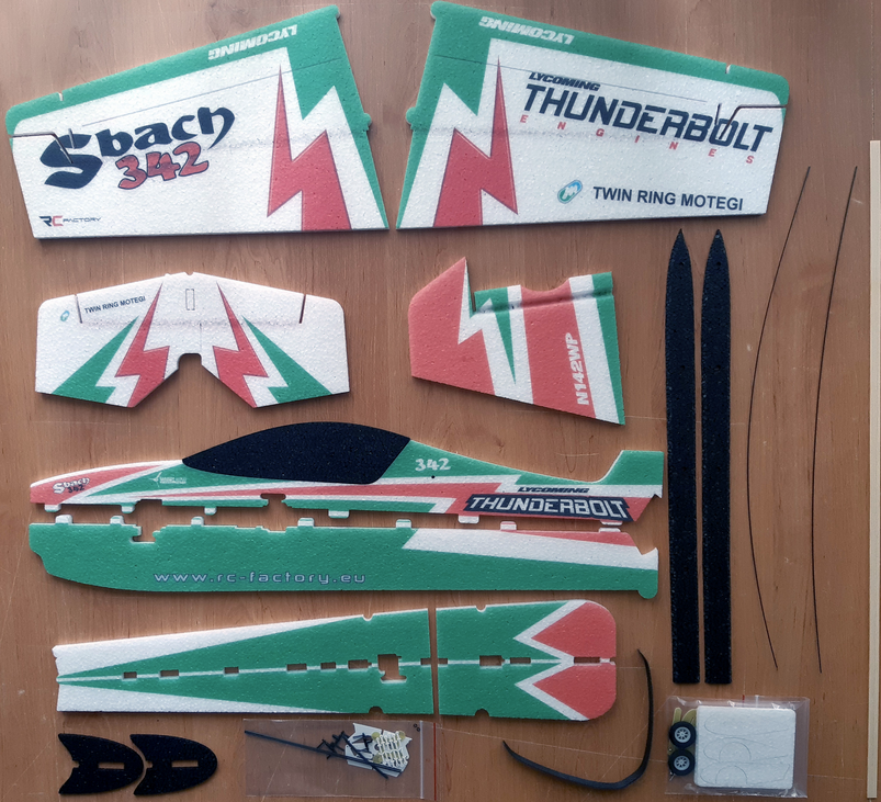 Sbach 342 Rouge 800mm Rc Factory 